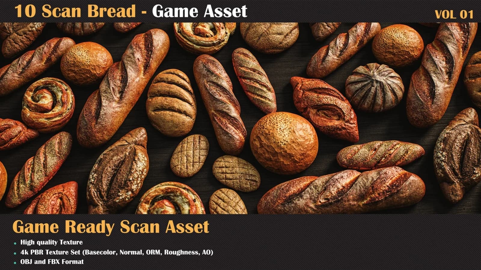 10 Bread Scan Model — VOL 01 — preview 3