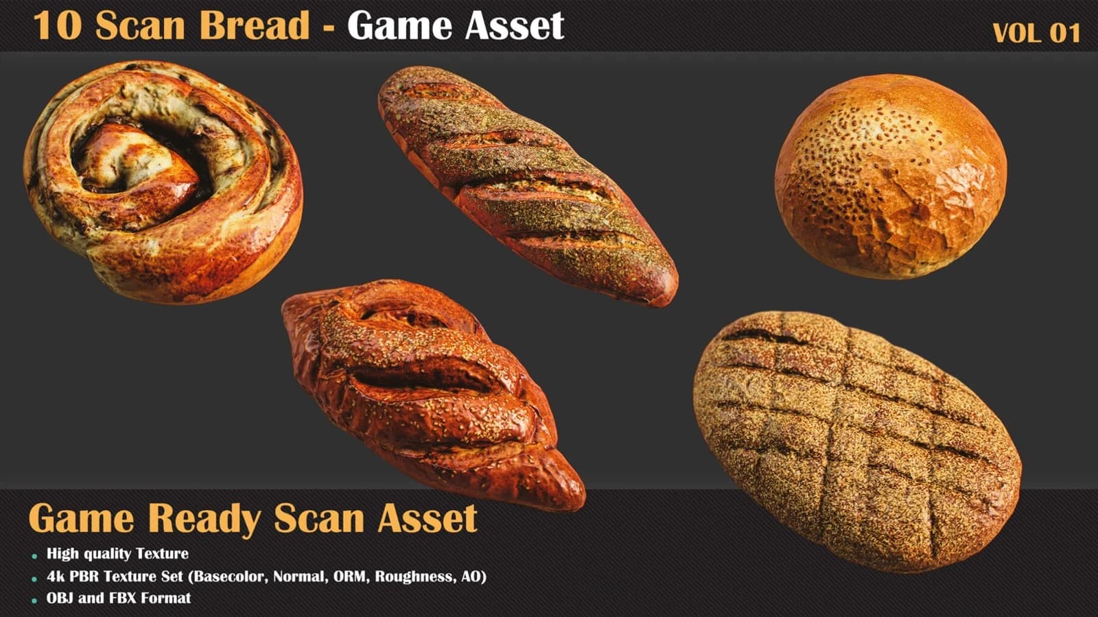 10 Bread Scan Model — VOL 01 — preview 4