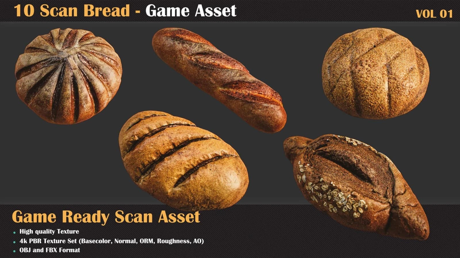 10 Bread Scan Model — VOL 01 — preview 5