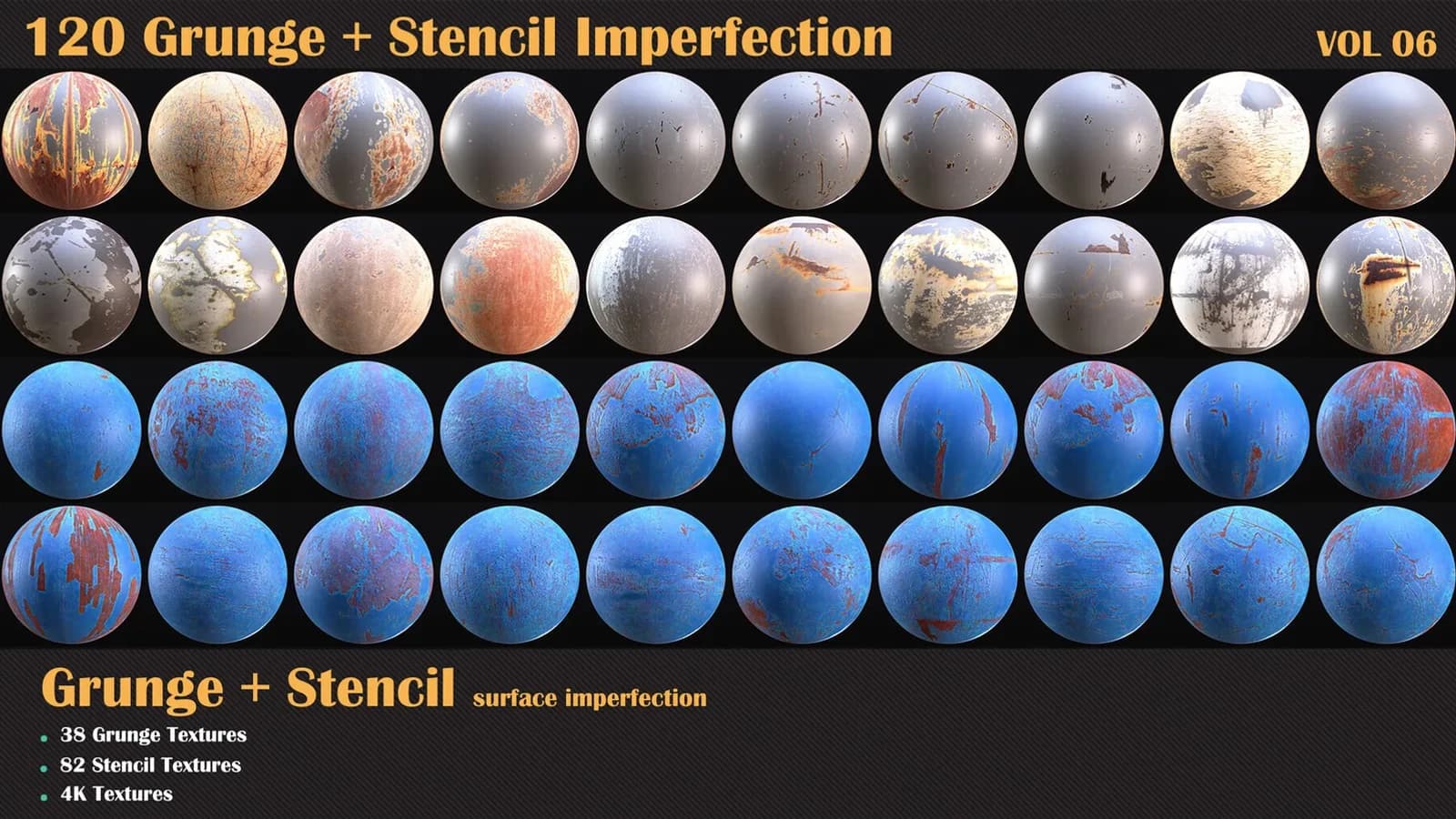 120 Grunge + Stencil Imperfection — VOL 06 — preview 4