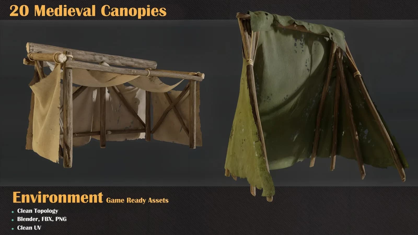 20 Medieval Canopies — VOL 43