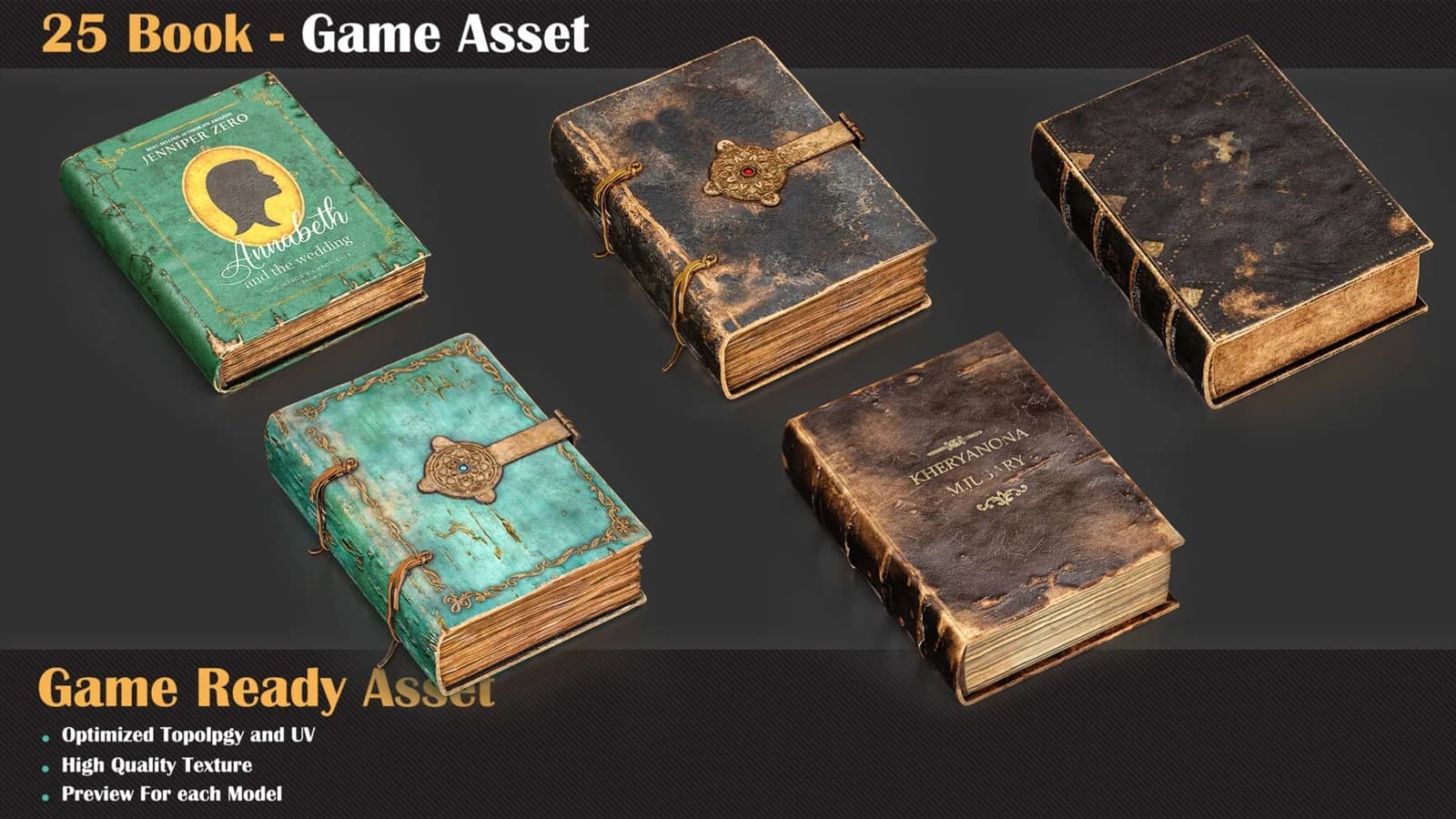 25 Book - Game Asset — preview 7
