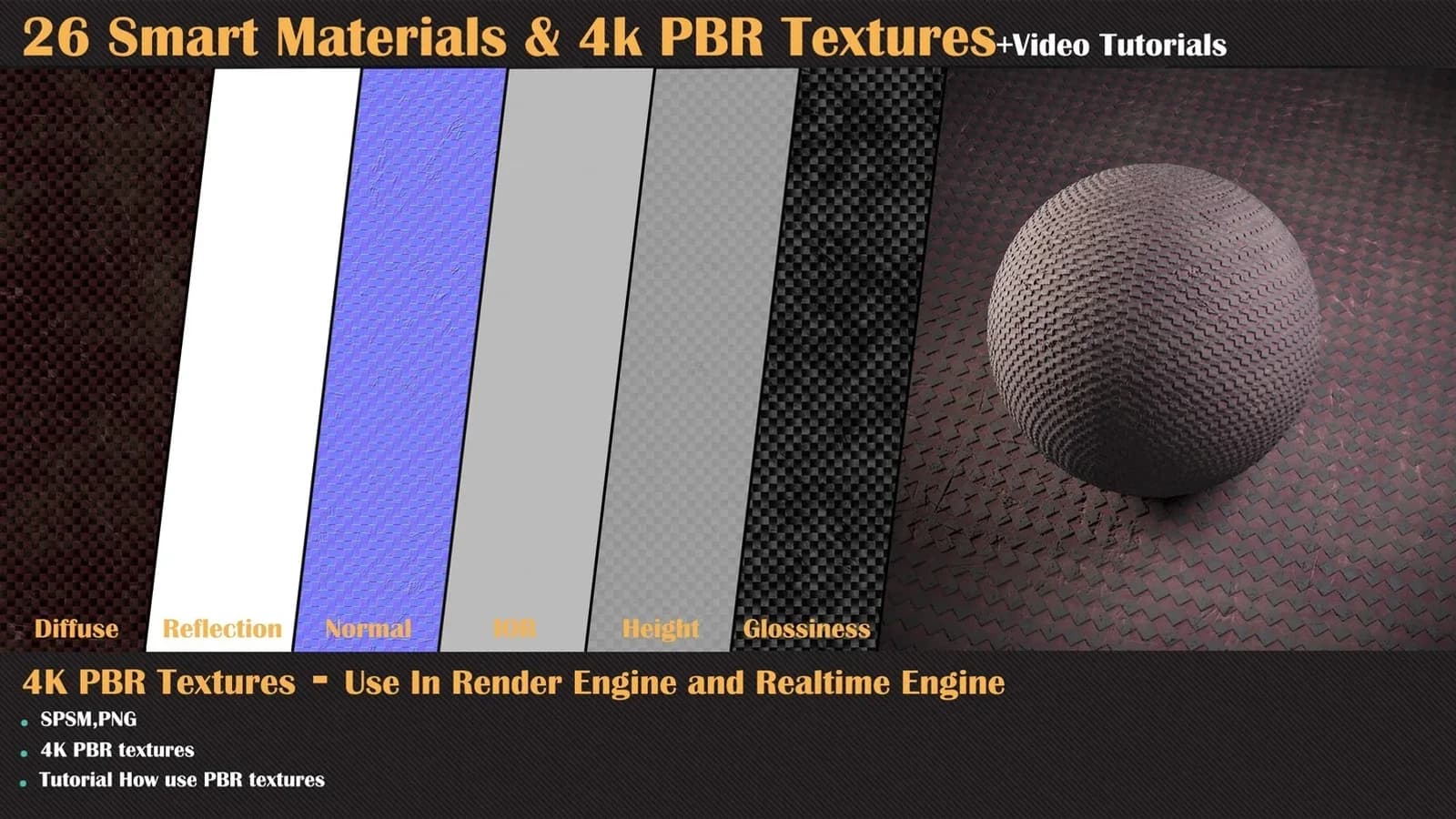 26 Smart Materials and 4K PBR Textures + Video Tutorial — VOL 01 — preview 7