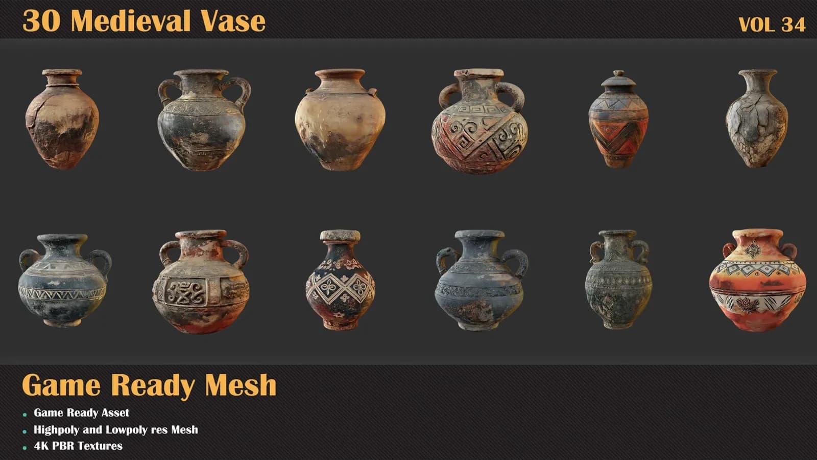 30 Medieval Vase — VOL 34 — preview 4