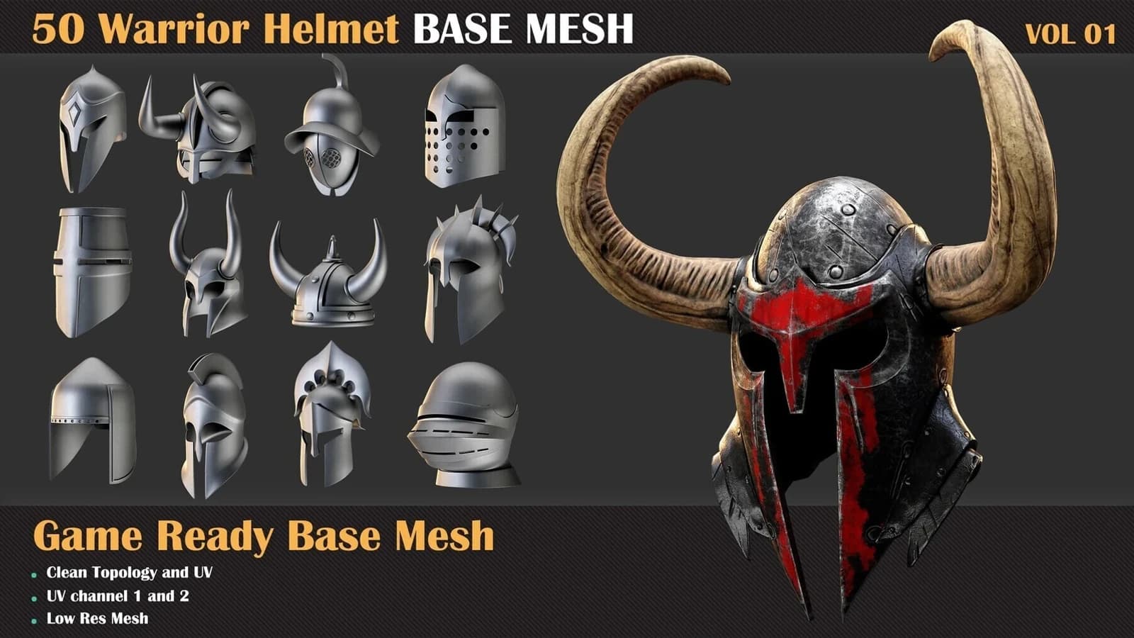300 Weapons Base Mesh Bundle — preview 2