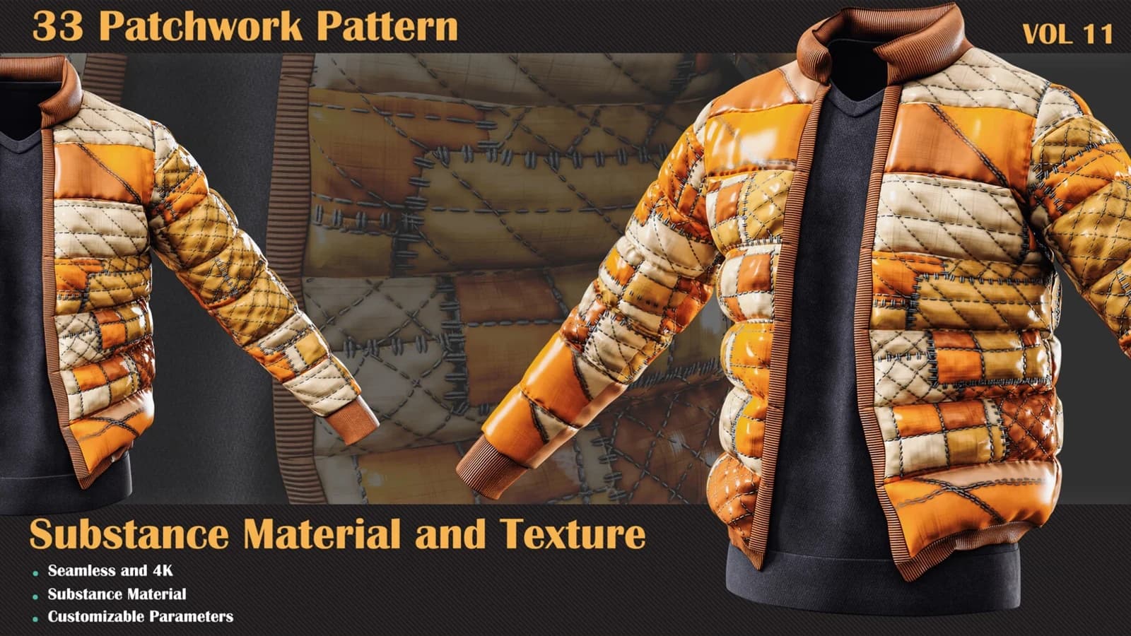 33 Fabric - Patchwork Pattern — VOL 11