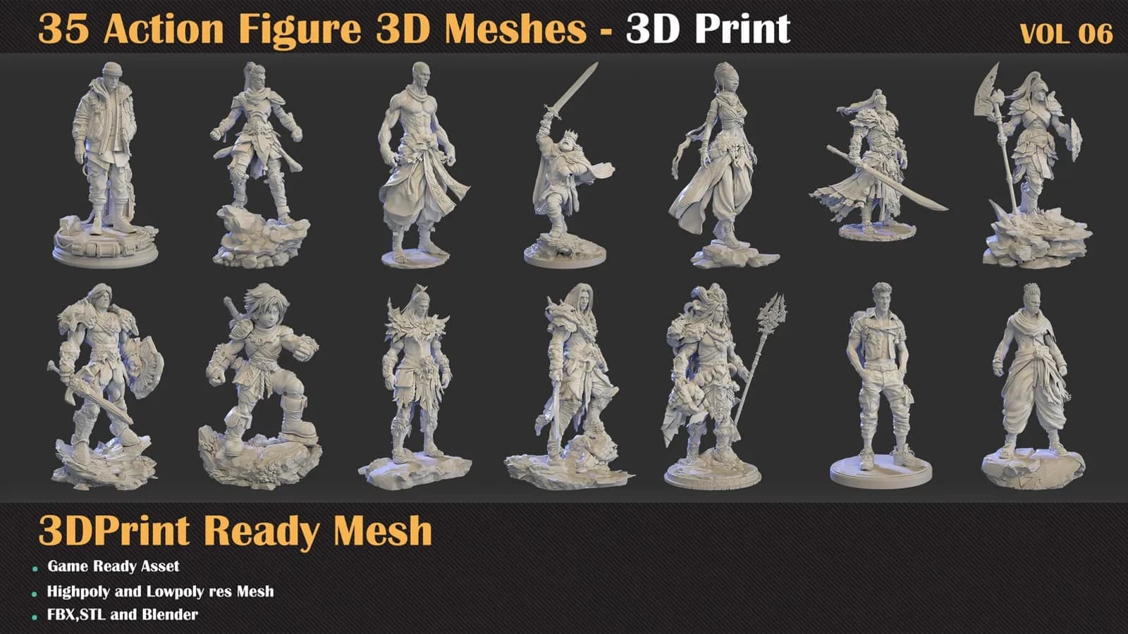 35 Action Figure – 3D Print Ready — VOL 06 — preview 2