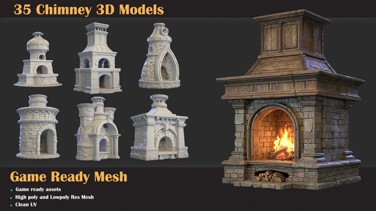 35 Chimney 3D Models — VOL 67