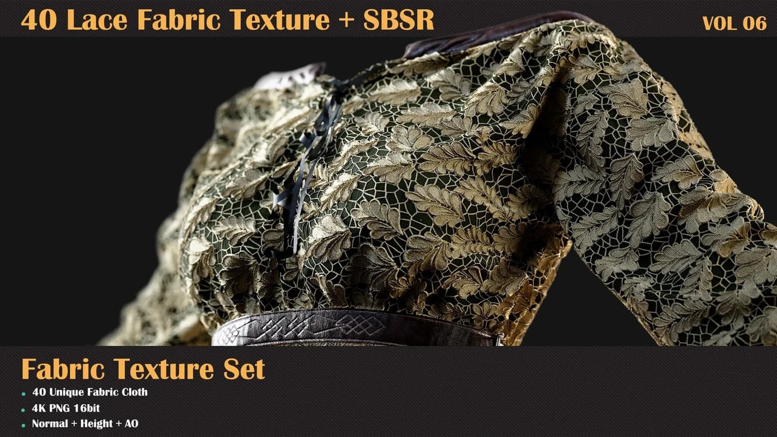 40 Lace Fabric Texture + SBSR — VOL 06 — preview 2