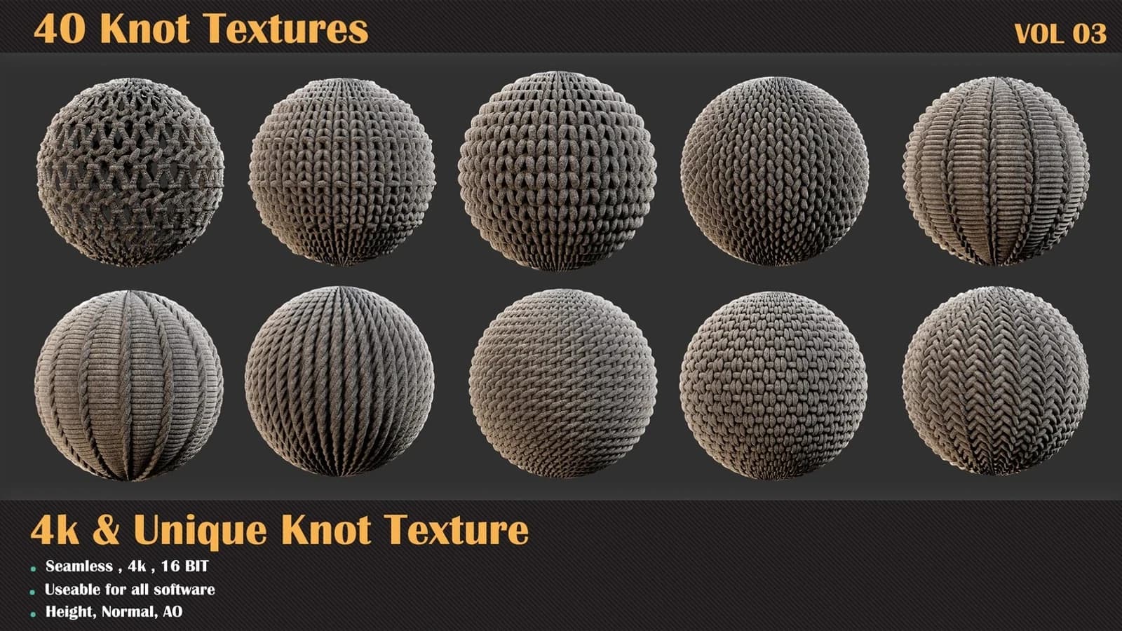40 Tileable Knot Pattern — VOL 02 — preview 7