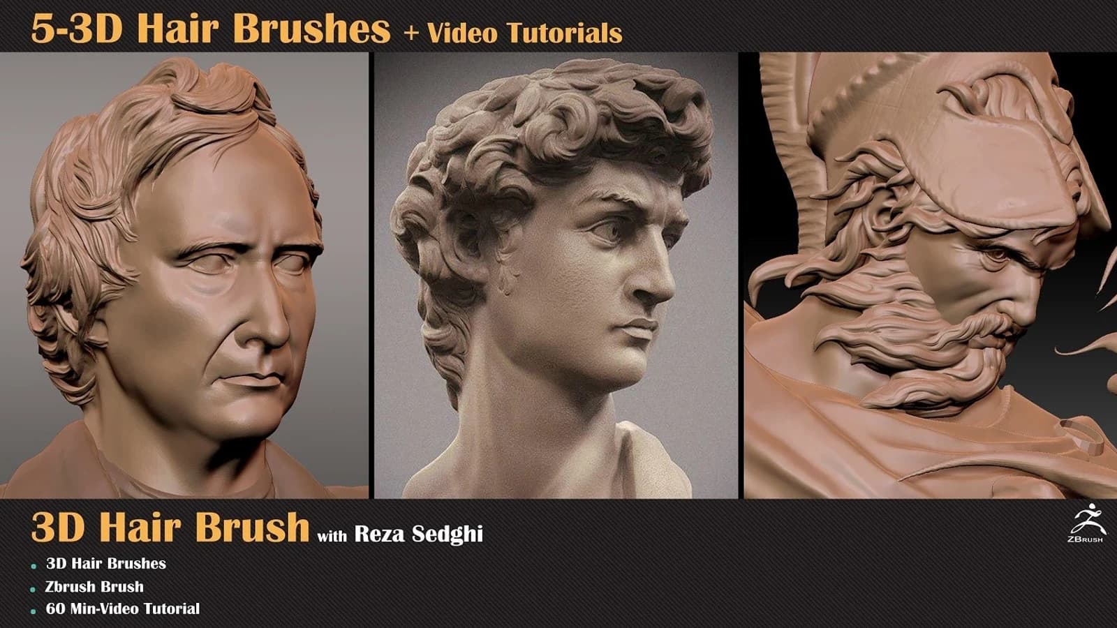 5-3D Hair Brushes+Video Tutorial