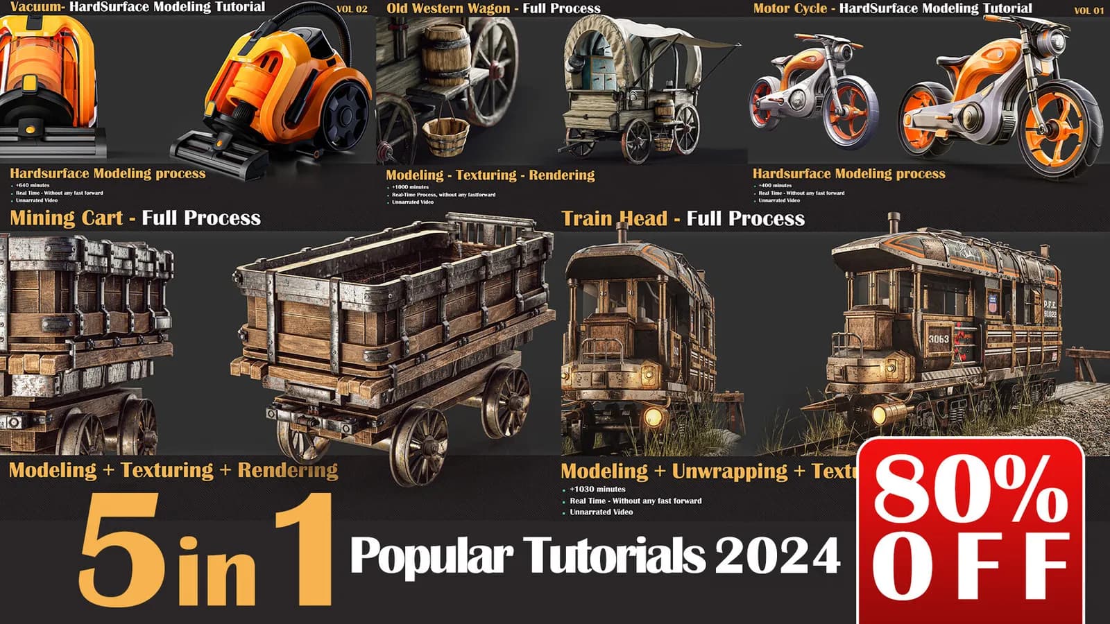 5 in 1 The Popular Tutorials 2024 ( 5 Best-Selling Tutorials )