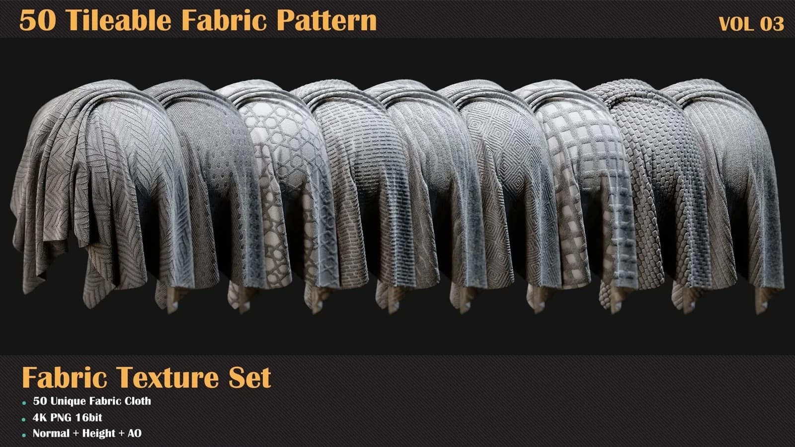 50 Tileable Fabric Pattern — VOL 03 — preview 6