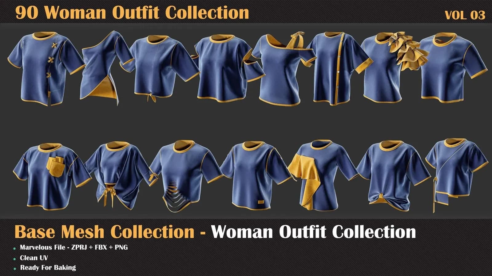 90 Woman Outfit Bundle — VOL 03 — preview 2