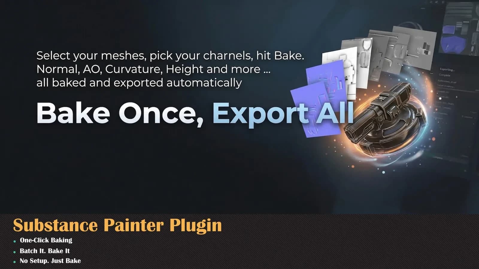 AutoBaker Pro - Substance Painter Plugin — preview 4