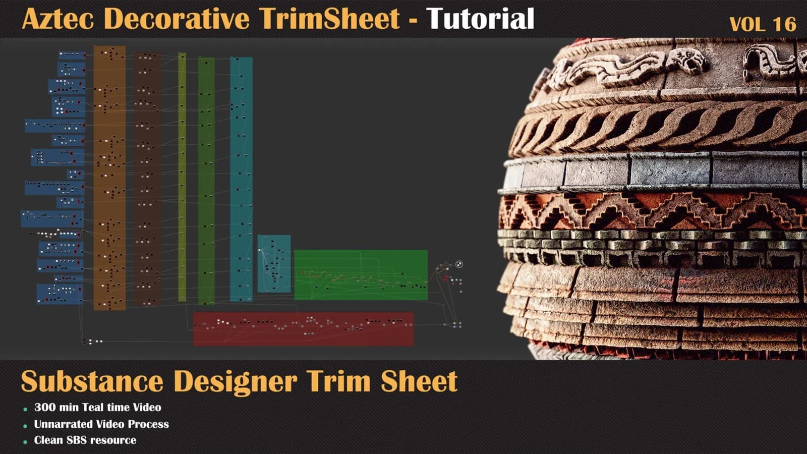 Aztec Trim Sheet Tutorial — VOL 16 — preview 4