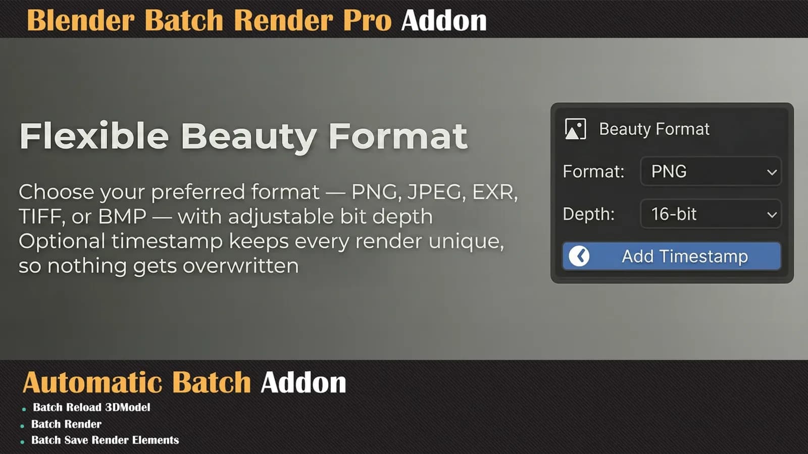 Blender Batch Render Pro Addon — preview 5