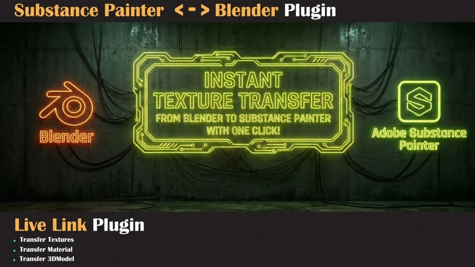 Blender to Substance Painter Live Link Plugin — preview 3