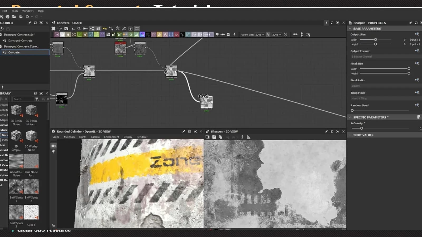 Damaged Concrete Tutorial VOL-02 — preview 5