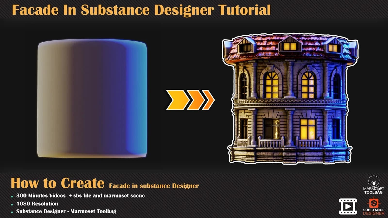 Facade In Substance Designer Tutorial — preview 2