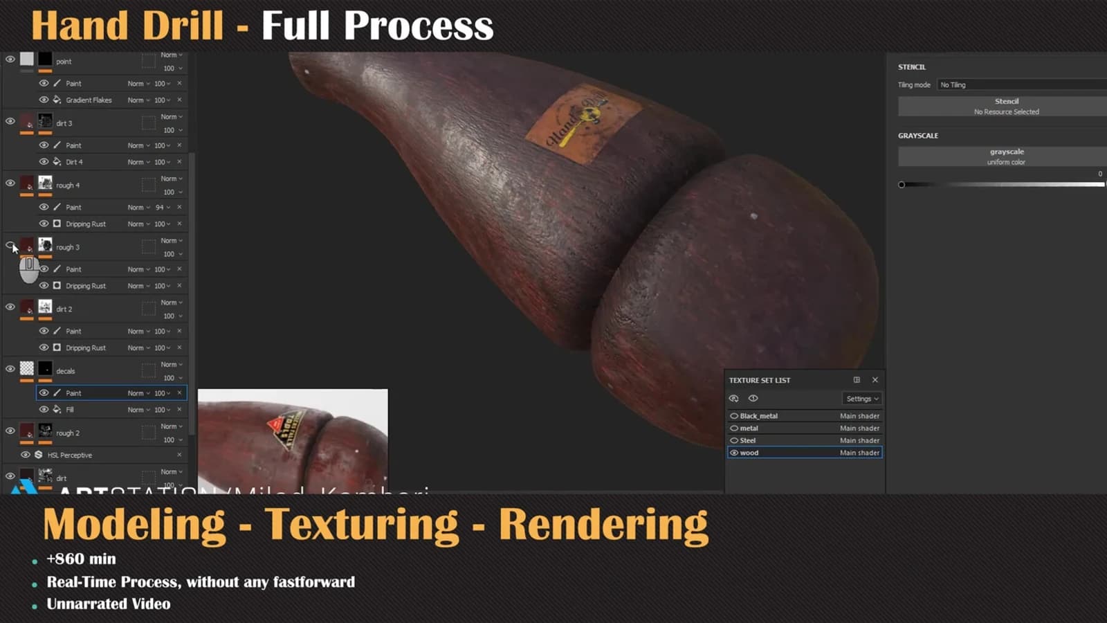 Hand Drill - Tutorial Full Process — preview 7