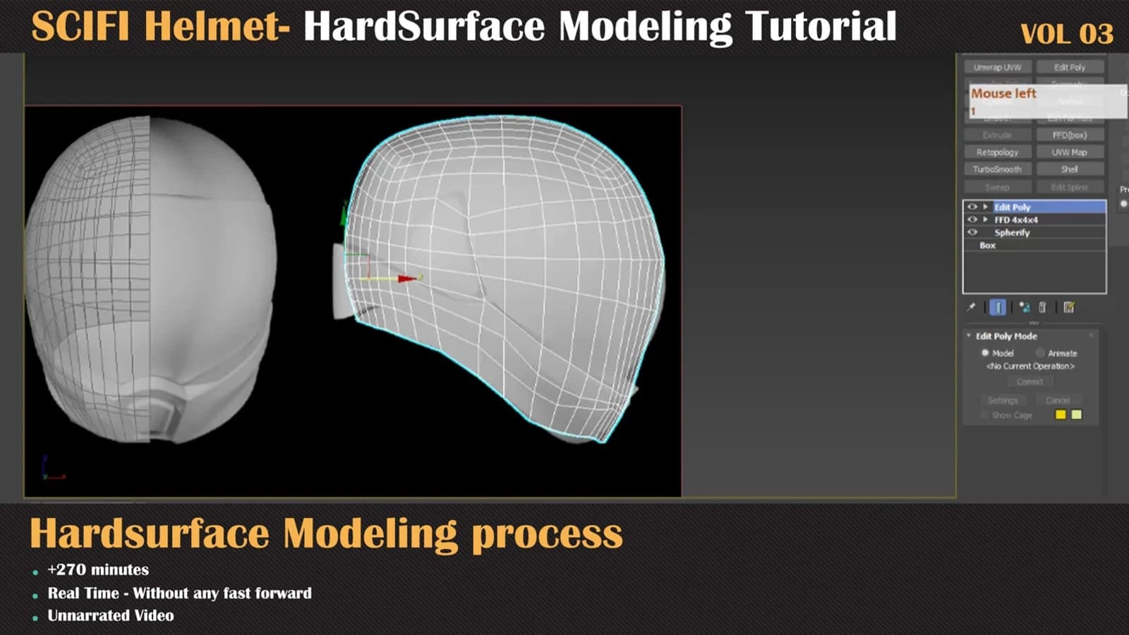 Hardsurface Tutorial Collection — VOL 03 - Scifi Helmet — preview 3