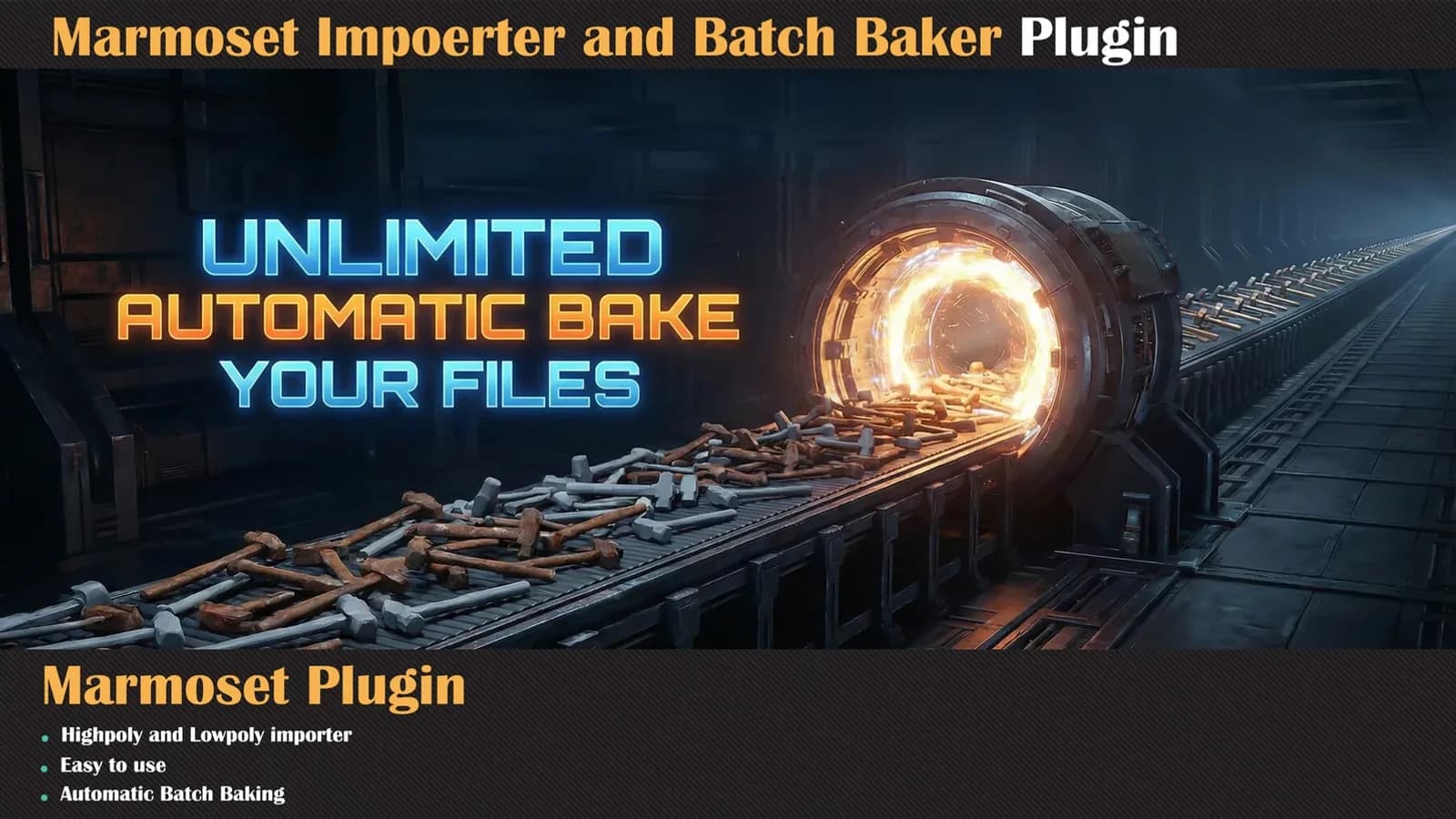 Marmoset Importer and Batch Baker Plugin — preview 2