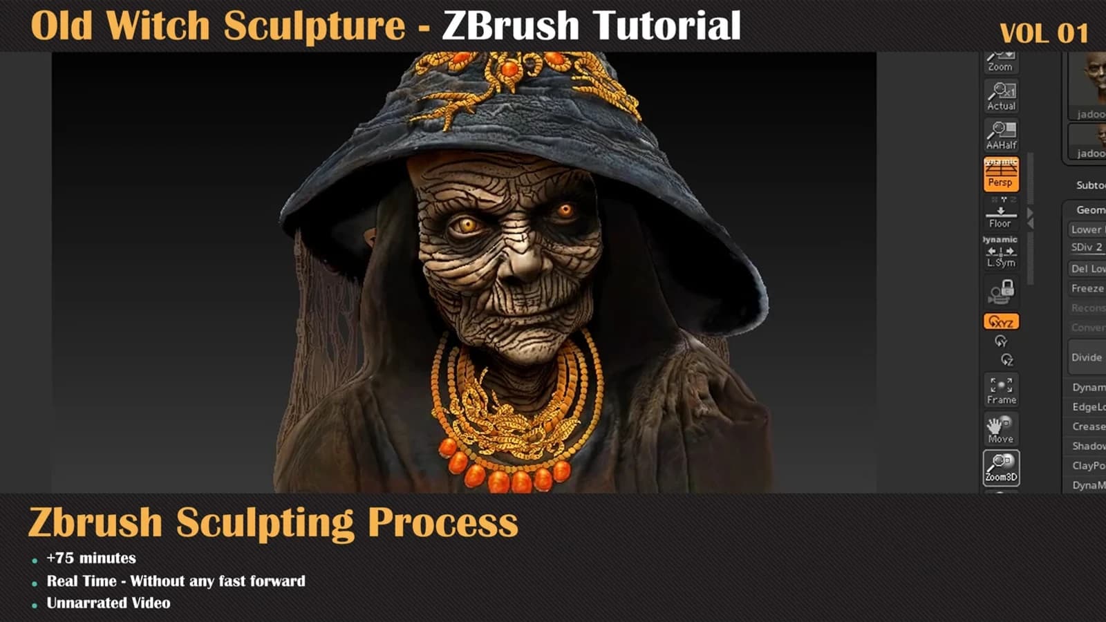 Old Witch - ZBrush Sculpture Series — VOL 01 — preview 5