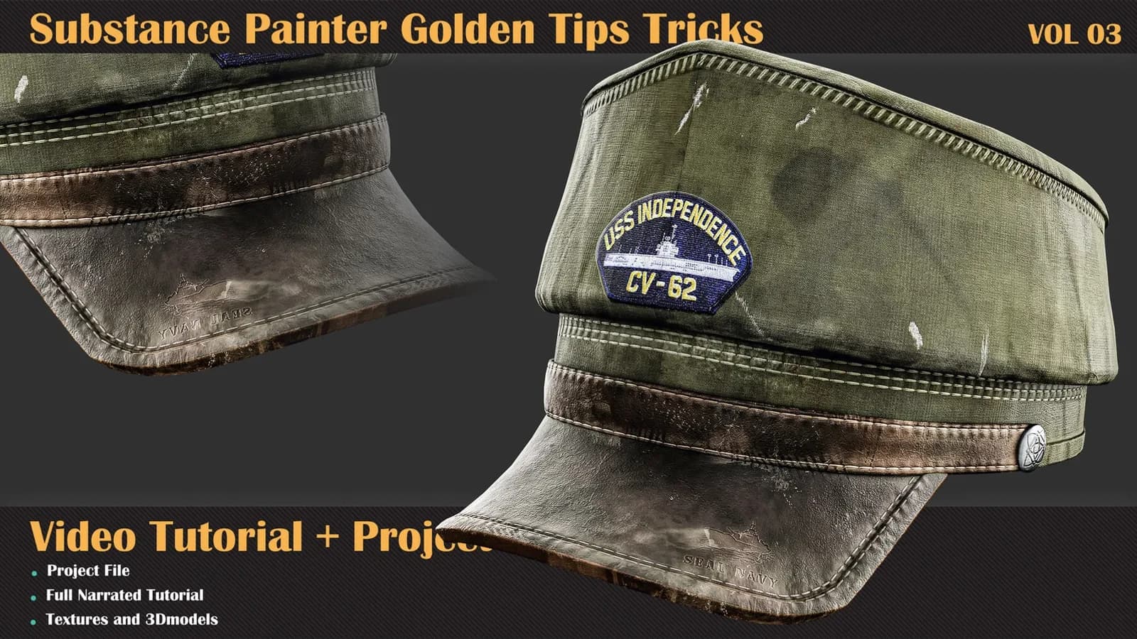 Substance Painter Golden Tips Tricks Tutorial+Project File — VOL 03 — preview 2