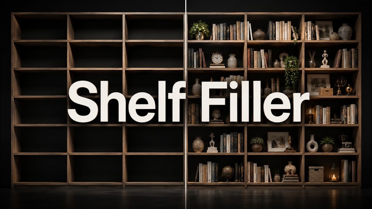 Fill a Bookshelf in One Click | Blender Shelf Filler Addon