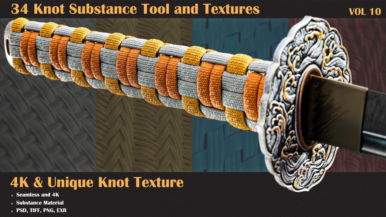 34 Tileable Knot Pattern — VOL 10