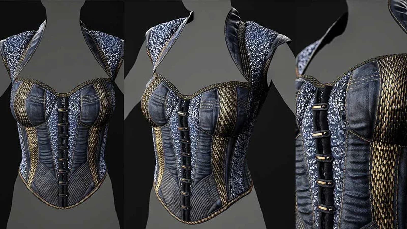 Student work from Cloth & Outfit Texturing Masterclass