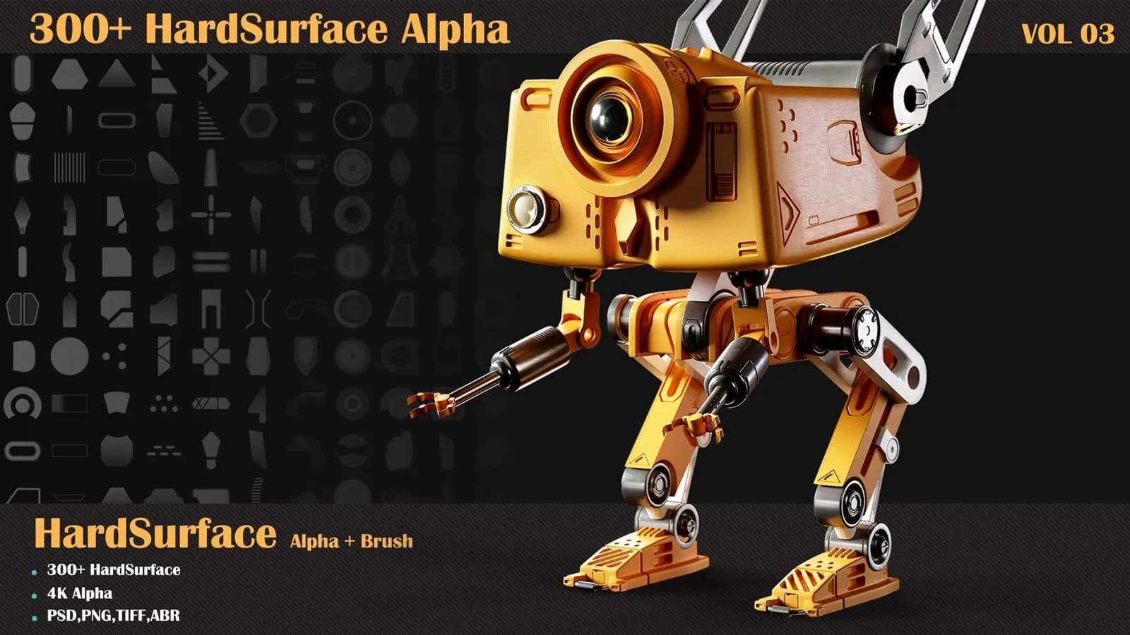 300 HardSurface Alpha — VOL 03 (Commercial Licence)